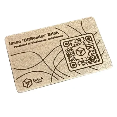 Custom Metal Loyalty Membership Business Cards