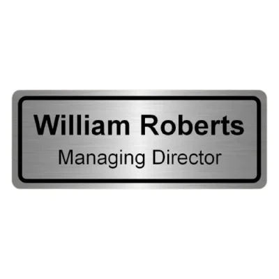 Office Metal Nameplate